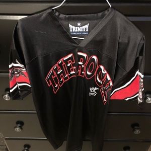 RARE VINTAGE THE ROCK MESH JERSEY L/XL